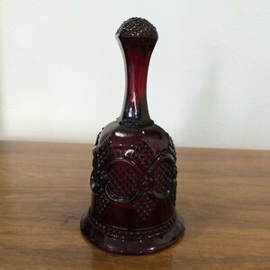 Vintage Avon Cape Cod Ruby Red Dinner Bell 1979